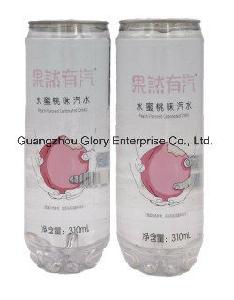 310ml Pet Slim Tin Carbonated Drink with Peach Flavor