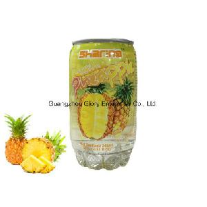 310ml PET Can Carbonated Pineapple Juice Drink Soda