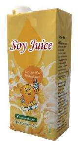 1 Litre Paper Box Soy Juice with Orange Flavor