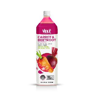 1000ml VINUT 100% Carrot Juice and Beetroot Juice 33.8 Fl Oz bottle No added sugars Preservative