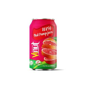 330ml VINUT Good price 100% Red Orange Juice Custom Private Label Wholesale Suppliers Canned