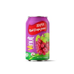 330ml VINUT Good price 100% Red  Grape   Juice  Custom Private Label Wholesale Suppliers Canned