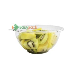 32 oz disposable plastic transparent flower shape salad container with lid