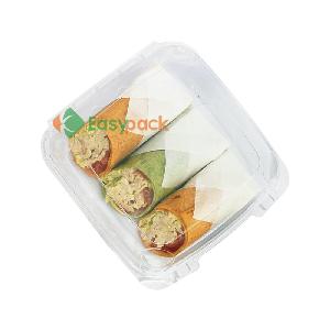 Disposable plastic transparent 8 inch clamshell food takeaway containers
