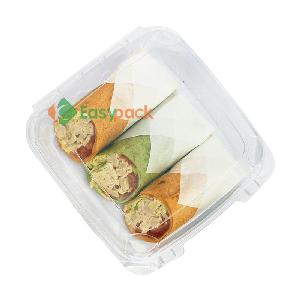 Disposable plastic transparent 9 inch clamshell food packaging container
