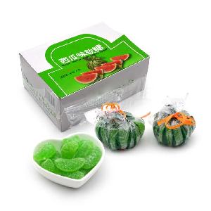OEM halal watermelon fruit shape jelly gummy candy