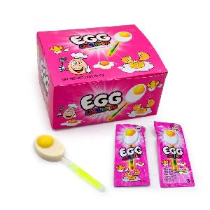 hot sale Thailand glow stick egg shape soft jelly lollipop