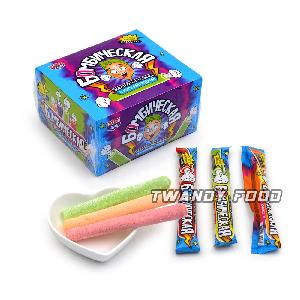 OEM sweet sour colorful filled jam gummy stick candy