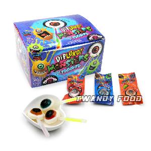 hot sale Halloween eye ball soft gummy lollipop