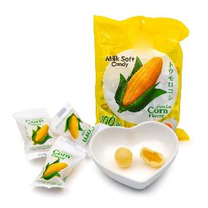 OEM corn flavor milk chew soft candy from china