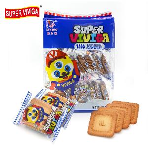 wholesale custom private label super viviga snack food thin milk cracker