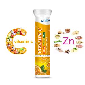 Vitamin C 1000mg plus zinc 10mg effervescent tablets