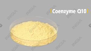 Coenzyme Q10 (CoQ10) raw material orange yellow powder granule dietary supplement food ingredient