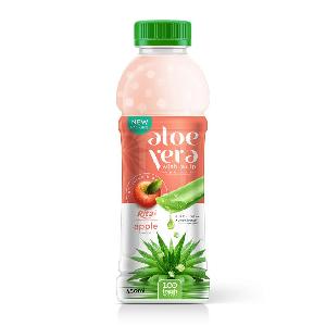 apple juice  aloe   vera  with Pulp drink 450ml Pet  bottle 