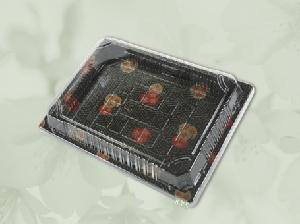 Disposable Sakura PS Sushi tray with Lid
