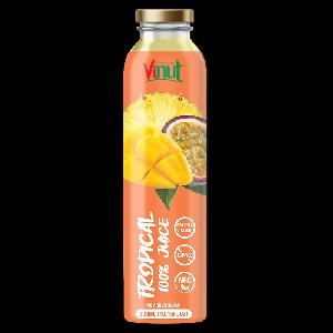 300ml Glass Bottle VINUT 100% Tropical juice Drink Vietnam Suppliers Manufacturers Fresh Tropical