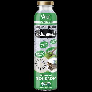 300ml Glass Bottle VINUT Chia seed drink with Tropical Soursop Manufacturer Directory Super Food