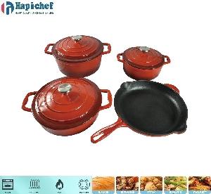 Enamel Cast Iron Cookware Set HPCA24