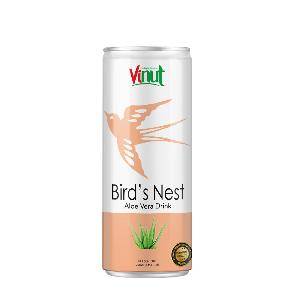 250ml Can VINUT Bird''s Nest drink with Aloe vera juice Vietnam Distribution Sellers Collagen Drinks