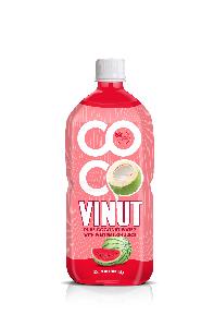 1000ml bottle VINUT Pure Organic Coconut water with watermelon USDA Organic Non GMO Distribution