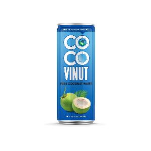 355ml can VINUT Pure coconut water Non GMO Vietnam Suppliers Directory