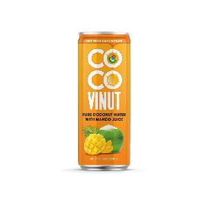 355ml can VINUT Pure coconut water with Mango juice Vietnam Suppliers Directory