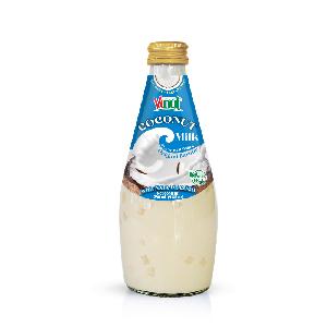 290ml Glass Bottle VINUT Coconut Milk 9.8 Fl oz Nata De Coco beverage distributor own brand