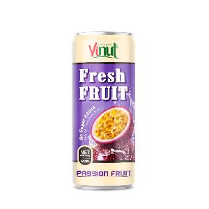 320ml VINUT Fresh Passion fruit Juice No Sugar Added Made In Vietnam High Quality Good For Health