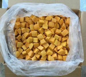 Frozen Mango Dice frozen mango half cut