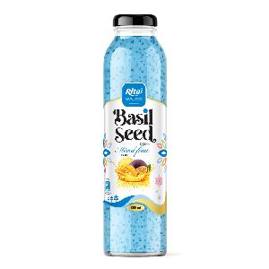 Basil seed drink with fruit flavor 300ml from RITA beverage own brand