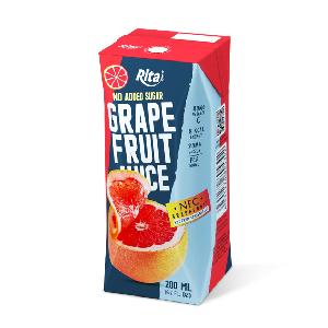 Fresh Grapefruit juice 200ml aseptic from RITA beverage own brand