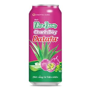 DATAFA 325ml Canned Fresh Juice Aloe Vera with Passion Fruit Drink