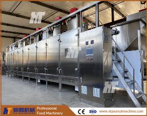 ISO Automatic Nuts Roaster Machine 300kg/H Peanut Continuous Roaster