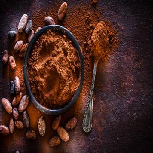 Dark and Brown Cocoa powder