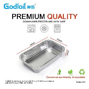 Rectanglar Aluminum Foil Container WR1610 Wrinkle Wall container